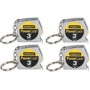 STANLEY Hand Tools 39-130 3' PowerLock Key Tape Rule - 3 Pack