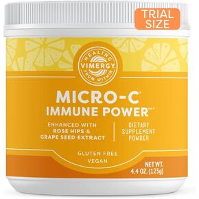 Vimergy Micro-C Immune Power™, Trial Size - 1000mg/serving, Vitamin C + Plant nutrients, Supports Immunity, Nerves, Bones & Cartilage, Gluten-Free-Kosher-Vegan-Paleo