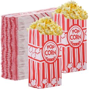 500 Pieces Paper Popcorn Bags 1 oz Small Pop Corner Bags Individual Servings for Popcorn Machine Party Disposable Pop Corn Storage Bag Bulk