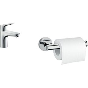 صنبور حوض الحمام بفتحة واحدة من Hansgrohe 4370000 70 مم / 5.25 بوصة ذو التركيز E ، كروم