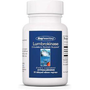 Allergy Research Group - Lumbrokinase - Circulatory System Support - 60 Delayed Release Capsules