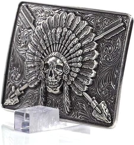 ARIAT Men's Rectangle Chief Skull Buckle in Saudi Arabia