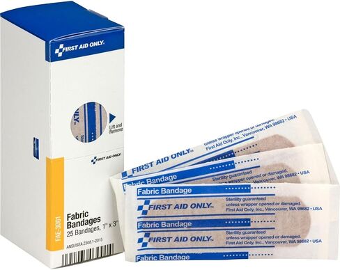 First Aid Only - FAE3004 Plastic Bandages, 3/4x3, 25 Count in Saudi Arabia