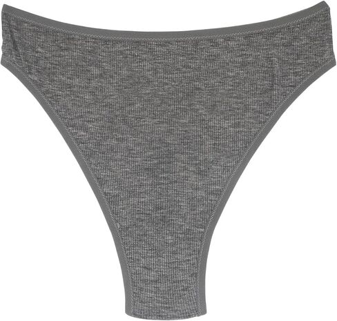 Amwounu High Waisted Cotton Thongs Underwear For Women Breathable Sport Athletics Panties High Rise Plus Size Multipack in Saudi Arabia