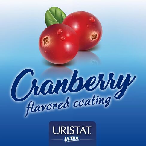 Uristat Ultra UTI Pain Relief Tablets, Fast Urinary Tract Infection Relief of Urinary Pain, Burning, Urgency, Maximum Strength, Cranberry Flavored Coating, 30 Tablets in Saudi Arabia