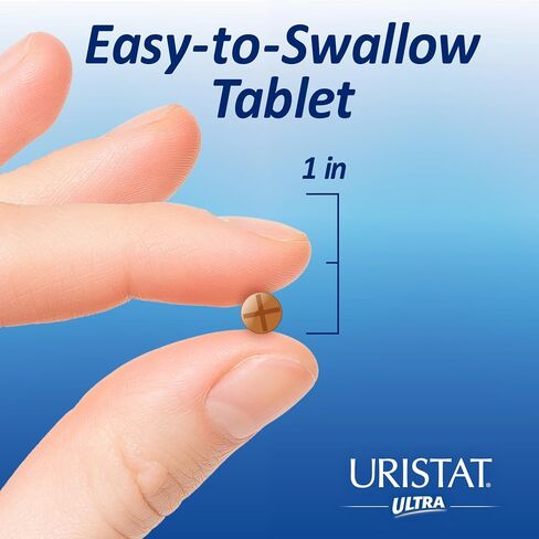 Uristat Ultra UTI Pain Relief Tablets, Fast Urinary Tract Infection Relief of Urinary Pain, Burning, Urgency, Maximum Strength, Cranberry Flavored Coating, 30 Tablets in Saudi Arabia