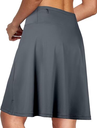 تنورة تنس من SPEED MATE بطول الركبة للنساء، تنورة رياضية للجولف، تنورة غير رسمية عالية الخصر قابلة للتنفس مع جيوب in Kuwait