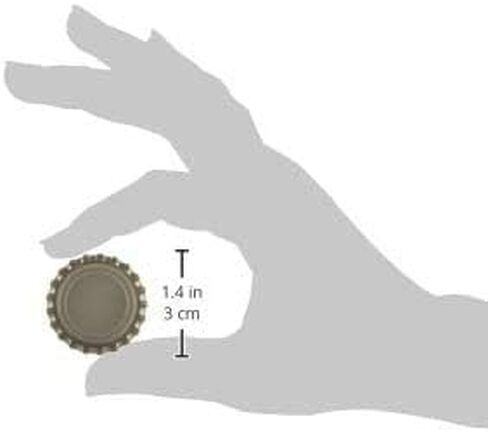 144 Oxygen Absorbing Beer Bottle Caps, 26mm US Standard size Pry off Silver Crown Caps for Homebrew, PVC Free Caps for Beer Bottles in Kuwait