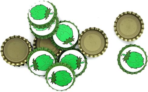 144 Oxygen Absorbing Beer Bottle Caps, 26mm US Standard size Pry off Silver Crown Caps for Homebrew, PVC Free Caps for Beer Bottles in Kuwait