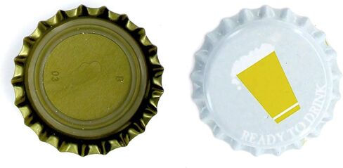 144 Oxygen Absorbing Beer Bottle Caps, 26mm US Standard size Pry off Silver Crown Caps for Homebrew, PVC Free Caps for Beer Bottles in Kuwait