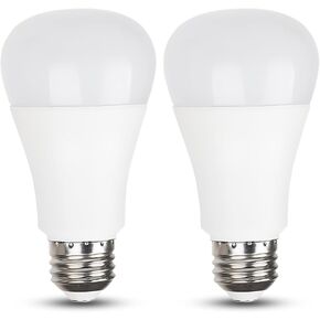 LED Motion Sensor Light Bulbs - PIR Infrared Motion Activated LED Light Bulb 5000K Daylight 9W(60W Equivalent) Dusk to Dawn Motion Sensor Bulb Auto On/Off Light Bulb for Indoor or Outdoor (2 Pack)