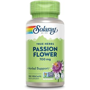 SOLARAY Passion Flower Aerial Extract 350mg | Healthy Relaxation & Focus Support | May Help Calm Mental Chatter & Restlessness | 100 VegCaps