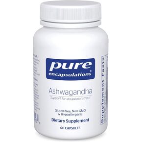 Pure Encapsulations Ashwagandha - Adaptogen Supplement for Thyroid Support, Joints, Stress, Focus, and Memory* - with Ashwagandha Extract - 120 Capsules