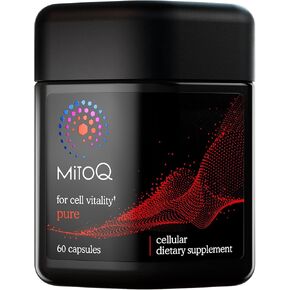مكمل MitoQ المتقدم CoQ10 Ubiquinol، دعم مضاد للأكسدة للميتوكوندريا، صحة الأعضاء، الشيخوخة الصحية والطاقة الخلوية (120 كبسولة نباتية)