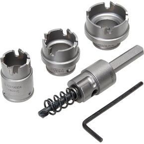 Greenlee 655 5-Piece Quick Change Carbide-Tipped Hole Cutter Set, 7/8" - 1-3/8"