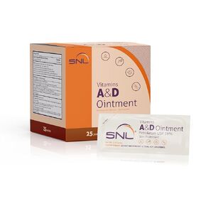 SNL Quality Vitamins A & D Ointment - 144 Foil Packets - 5 Grams each