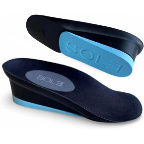 SOL3 LiteSole 2.0 - Height Increase Insole Shoe Lifts: Men’s Adjustable Dual-Level 1.75 Inch Taller Inserts (7-12)