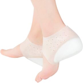 SUPVOX Inside Height Insoles Silicone Heel Pads Cover Silicone Shoes Pads Invisible Height Insoles Plantar Fasciitis Height Increase Heels Sleeve Arch Support (3cm)