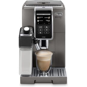 ديلونجي ECAM37095TI Dinamica Plus مع نظام LatteCrema، ماكينة صنع القهوة الأوتوماتيكية بالكامل، شاشة ملونة تعمل باللمس، تيتانيوم