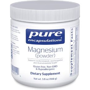 Pure Encapsulations Magnesium (Powder) | Supports Cardiovascular Function, Muscle Function, and Calming | 3.7 Ounces