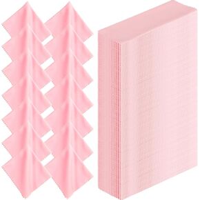 200 Pcs Microfiber Glasses Cleaning Cloth Eyeglasses Cleaner Wipes Multi Color Lens Screen Cleaning Cloth for Glasses, Cameras Lens, Cell Phone, LCD TV Screens, Laptops, Tablets, and More, 6 x 7 Inch