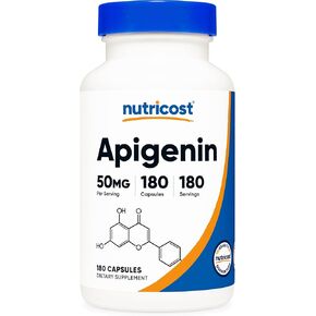 Nutricost Apigenin 50mg, 180 Capsules - Non-GMO, Gluten Free, Vegan