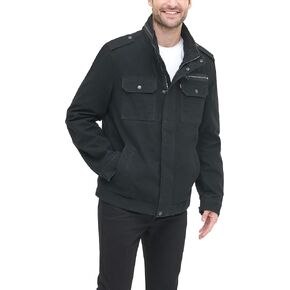 Levi's Men's Washed Cotton Military Jacket, Olive, XXX-Large in Saudi Arabia