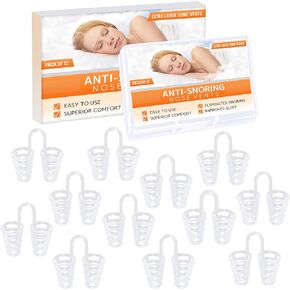 Nose Vent Sinus Relief Dilator (Pack of 12 XL Size) Soft Silicone Vents - A Simple Solution for Nasal Snorers - Reusable Snoring Device to Enjoy a Peaceful Night's Sleep by Mobi Lock
