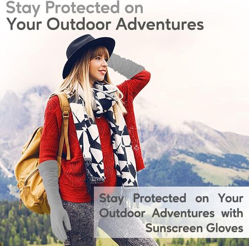 Comfecto UV Protection Gloves Sun Driving Glove Touchsreen Long Arm Sun Block for Outdoor Sports Summer Supplies in Saudi Arabia