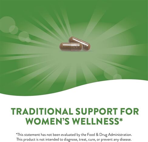 Nature's Way Red Clover Blossom Herb, Traditional Women's Health Support*, 800 mg per serving, 100 Vegan Capsules in Saudi Arabia