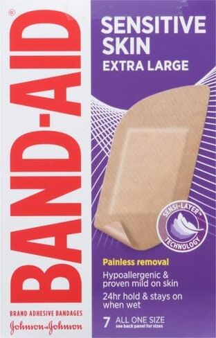 Band-Aid Brand Adhesive Sensitive Skin Bandages, Hypoallergenic, Assorted, 3 x 20 ct in Saudi Arabia