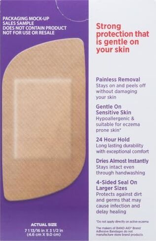 Band-Aid Brand Adhesive Sensitive Skin Bandages, Hypoallergenic, Assorted, 3 x 20 ct in Saudi Arabia