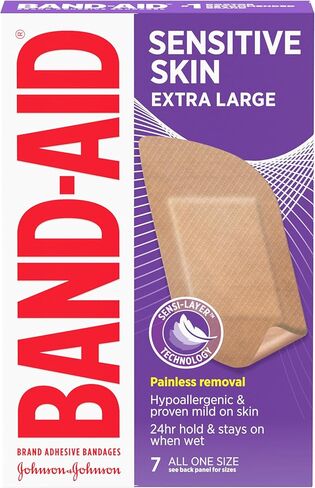 Band-Aid Brand Adhesive Sensitive Skin Bandages, Hypoallergenic, Assorted, 3 x 20 ct in Saudi Arabia