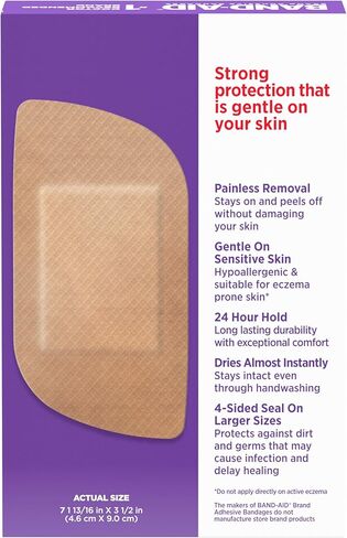 Band-Aid Brand Adhesive Sensitive Skin Bandages, Hypoallergenic, Assorted, 3 x 20 ct in Saudi Arabia