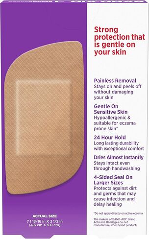 Band-Aid Brand Adhesive Sensitive Skin Bandages, Hypoallergenic, Assorted, 3 x 20 ct in Saudi Arabia