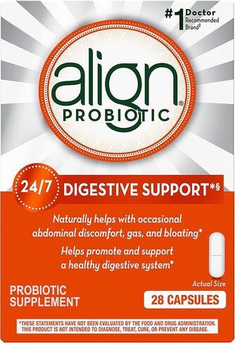 Align Probiotic، بروبيوتيك للنساء والرجال، مكمل بروبيوتيك يومي لصحة الجهاز الهضمي*، البروبيوتيك رقم 1 الموصى به من قبل الأطباء وأطباء الجهاز الهضمي‡، 14 كبسولة in Kuwait
