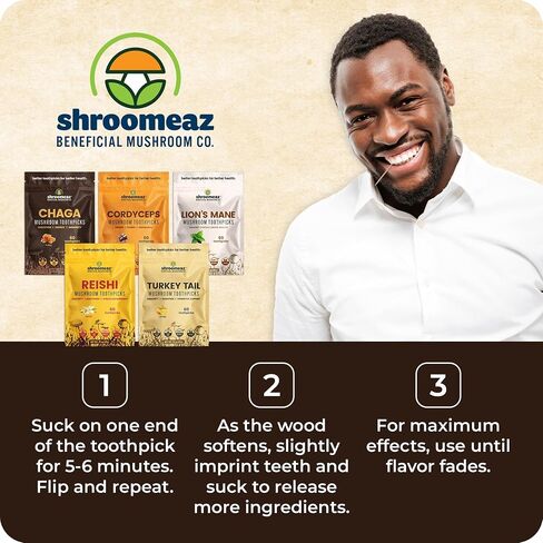 Shroomeaz Toothpicks 5 Pack in Kuwait