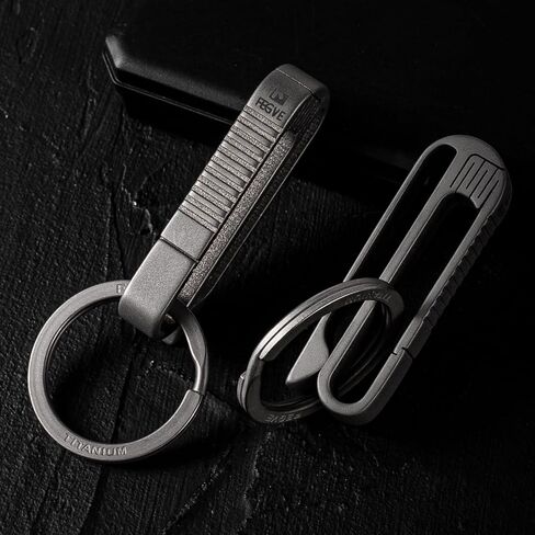 TISUR Belt Key Clip,Titanium Carabiner Key Chain Ring Holder for Belt, Quick Release Detachable Keychain Clip in Kuwait