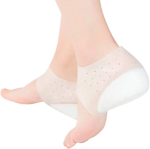 SUPVOX Inside Height Insoles Silicone Heel Pads Cover Silicone Shoes Pads Invisible Height Insoles Plantar Fasciitis Height Increase Heels Sleeve Arch Support (3cm) in Kuwait