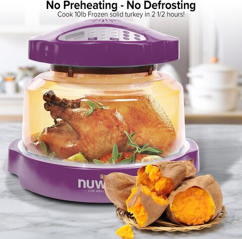 Nuwave Oven Pro Plus Countertop Convection Oven with Triple Combo Cooking Power, 100°F-350°F Temp Control in 1° Increments, Cinnamon (Renewed) in Saudi Arabia