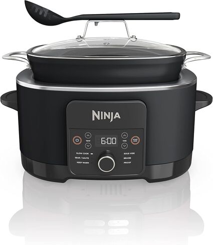 Ninja MC1101 Foodi Everyday Possible Cooker Pro, 8-in-1 Versatility, 6.5 QT, One-Pot Cooking, Replaces 10 Cooking Tools, Faster Cooking, Family-Sized Capacity, Adjustable Temp Control, Midnight Blue in Kuwait