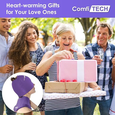 comfitech الصداع النصفي تخفيف غطاء والرقبة الجليد حزمة هلام التفاف، غطاء الصداع النصفي، حزمة الجليد عنق الرحم للرقبة، حزمة الرعاية للجيوب الأنفية مكتب الرقبة تخفيف آلام جراحة عنق الرحم (الوردي) in Kuwait