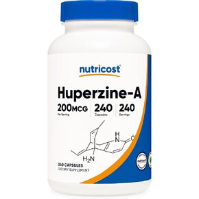 Nutricost Huperzine A Capsules 200mcg, 240 Capsules - Non-GMO, Vegetarian Friendly
