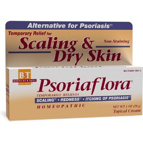 Nature's Way Boericke & Tafel Psoriaflora Topical Cream, Dry Skin Relief††, Reduces Redness & Itching††, Psoriasis Treatment††, 1 Oz