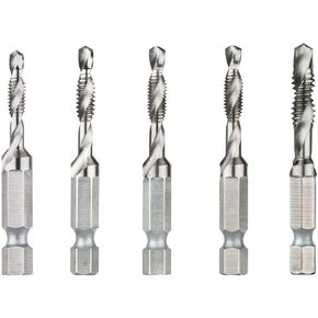 DEWALT Drill Tap Set, 5-Piece (DWADT5SET),Silver