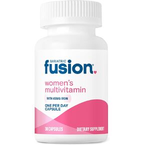 Bariatric Fusion One Per Day Vitamins and Minerals for Women | Bariatric Multivitamin Capsules with 45 mg Iron | for Bariatric Surgery Patients | Gastric Bypass and Sleeve Gastrectomy | 30 Count