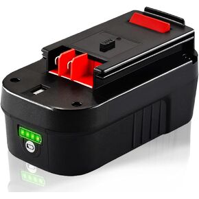 TenHutt 【Lithium-ion | NOT Ni-Mh】 2Pack 3.0Ah 18V Replacement Battery for Black and Decker 18V HPB18 HPB18-OPE 244760-00 A1718 FS18FL FSB18 Firestorm Cordless Power Tools Lithium Battery