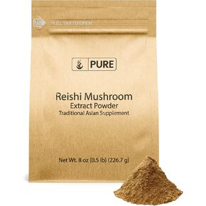 PURE ORIGINAL INGREDIENTS Reishi Mushroom (1lb) Lingzhi, Traditional Supplement, Non-GMO, Lab-Verified