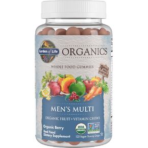 Garden of Life mykind Organics Men's Gummy Vitamins Multi Berry, 120 Count