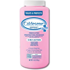 Caldesene Medicated Protecting Powder with Zinc Oxide CornstarchTalc Free 5 Ounce, 2 Count